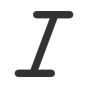 иконки italic, курсив