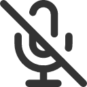 иконки mic off, mic, микрофон, off