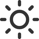 иконка sun, солнце