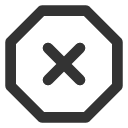 иконки x octagon, octagon