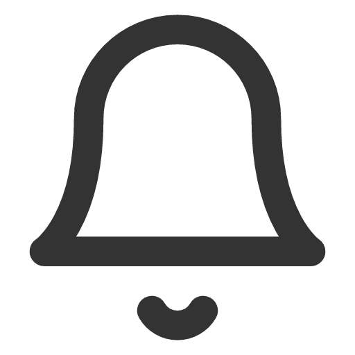 иконка bell, колокольчик,