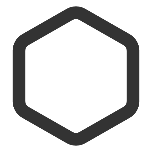 иконка hexagon,