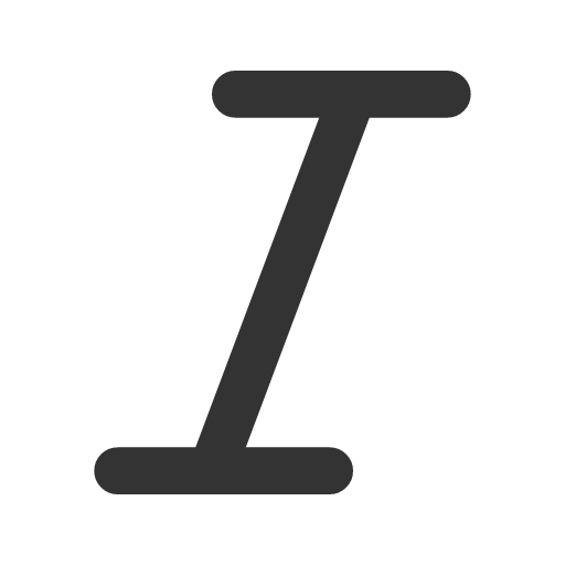 иконка italic, курсив,