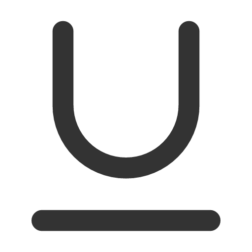 иконка underline,