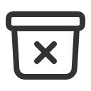 иконка archive box x mark, archive, архив, box, коробка, mark, маркер