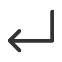 иконки arrow turn down left, arrow, стрелка, turn, вращать, down, left