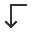 иконки arrow turn left down, arrow, стрелка, turn, вращать, left, down
