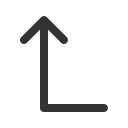 иконки arrow turn left up, arrow, стрелка, turn, вращать, left, up, стрелка вверх