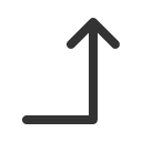 иконки arrow turn right up, arrow, стрелка, turn, вращать, right, up, стрелка вверх