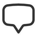 иконка chat bubble bottom center, chat, чат, bubble, bottom, стрелка, center