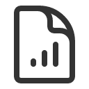 иконки document chart bar, document, документ, chart, график, bar