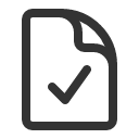 иконки document check, document, документ, check, галочка