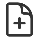 иконки document plus, document, документ, plus, плюс
