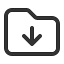 иконки folder arrow down, folder, папка, arrow, стрелка, down