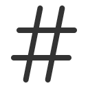 иконки hashtag