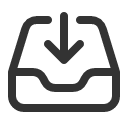 иконки inbox arrow down, inbox, почта, arrow, стрелка, down