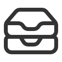 иконка inbox stack, inbox, почта, stack