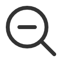иконки magnifying glass minus, magnifying, glass, minus, минус
