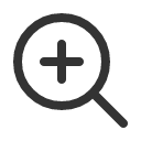 иконки magnifying glass plus, magnifying, glass, plus, плюс