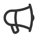 иконки megaphone, громкоговоритель