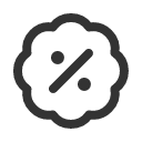 иконки percent badge, percent, badge, бейдж