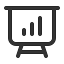 иконки presentation chart bar, presentation, презентация, chart, график, bar