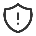 иконка shield exclamation, shield, щит, exclamation, предупреждение