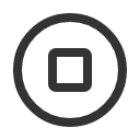 иконка stop circle, stop, стоп, circle