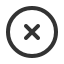 иконка x circle, circle