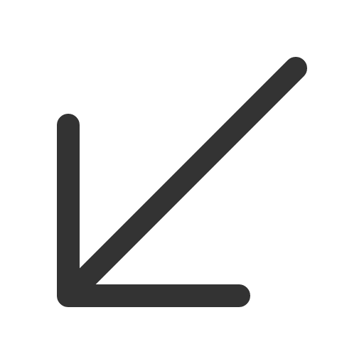иконка arrow down left, arrow, стрелка, down, left,