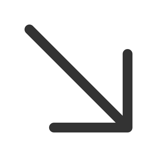 иконка arrow down right, arrow, стрелка, down, right,