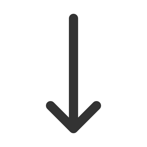 иконка arrow long down, arrow, стрелка, long, down,