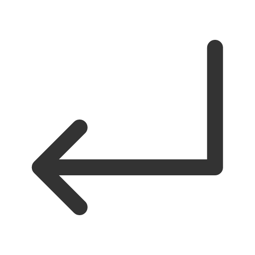 иконка arrow turn down left, arrow, стрелка, turn, вращать, down, left,