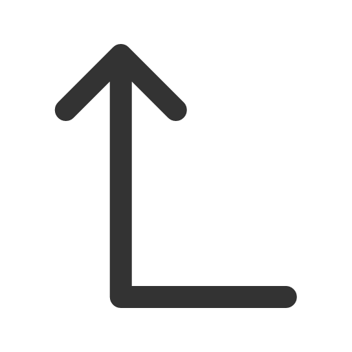 иконка arrow turn left up, arrow, стрелка, turn, вращать, left, up, стрелка вверх,