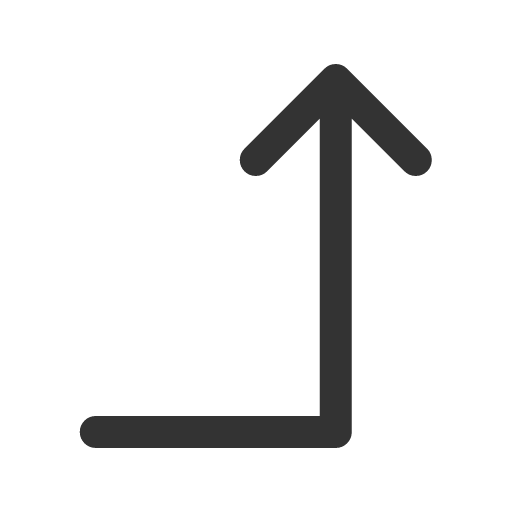 иконка arrow turn right up, arrow, стрелка, turn, вращать, right, up, стрелка вверх,