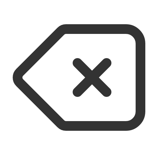иконка backspace,