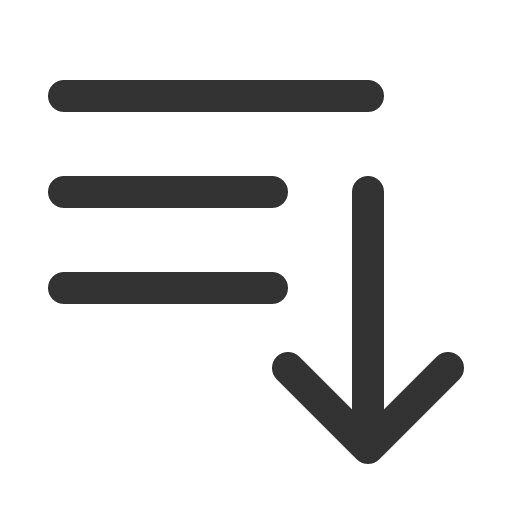 иконка bars arrow down, bars, arrow, стрелка, down,
