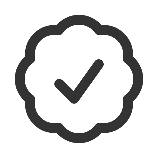 иконка check badge, check, галочка, badge, бейдж,