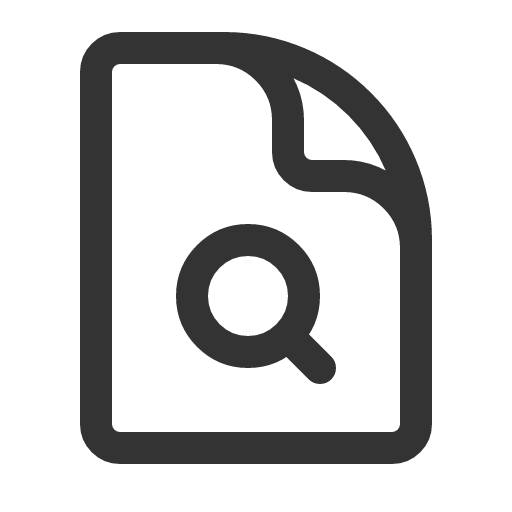 иконка document magnifying glass, document, документ, magnifying, glass,