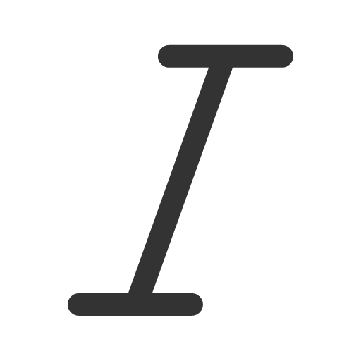 иконка italic, курсив,