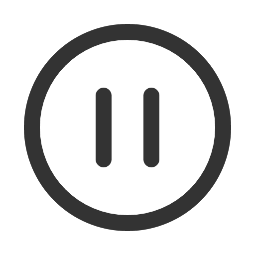 иконка pause circle, pause, пауза, circle,