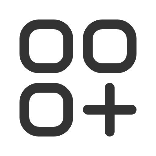 иконка squares plus, squares, plus, плюс,