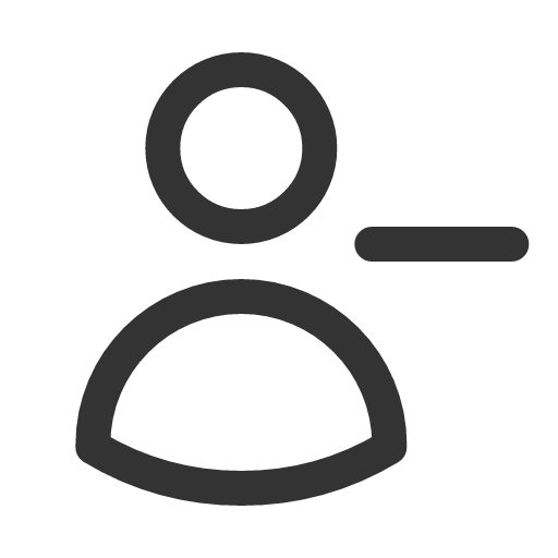 иконка user minus, user, пользователь, minus, минус,