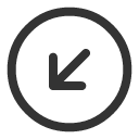 иконки arrow down left circle, arrow, стрелка, down, left, circle