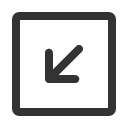 иконки arrow down left square, arrow, стрелка, down, left, square