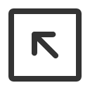 иконки arrow up left square, arrow, стрелка, up, стрелка вверх, left, square