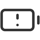 иконка battery warning, battery, батарея, warning, предупреждение