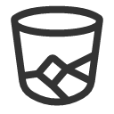 иконка bin half, bin, корзина, half, батарея
