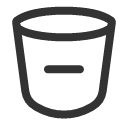 иконка bin minus in, bin, корзина, minus, минус, in, увеличить