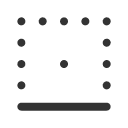 иконки border bottom, border, границы, bottom, стрелка
